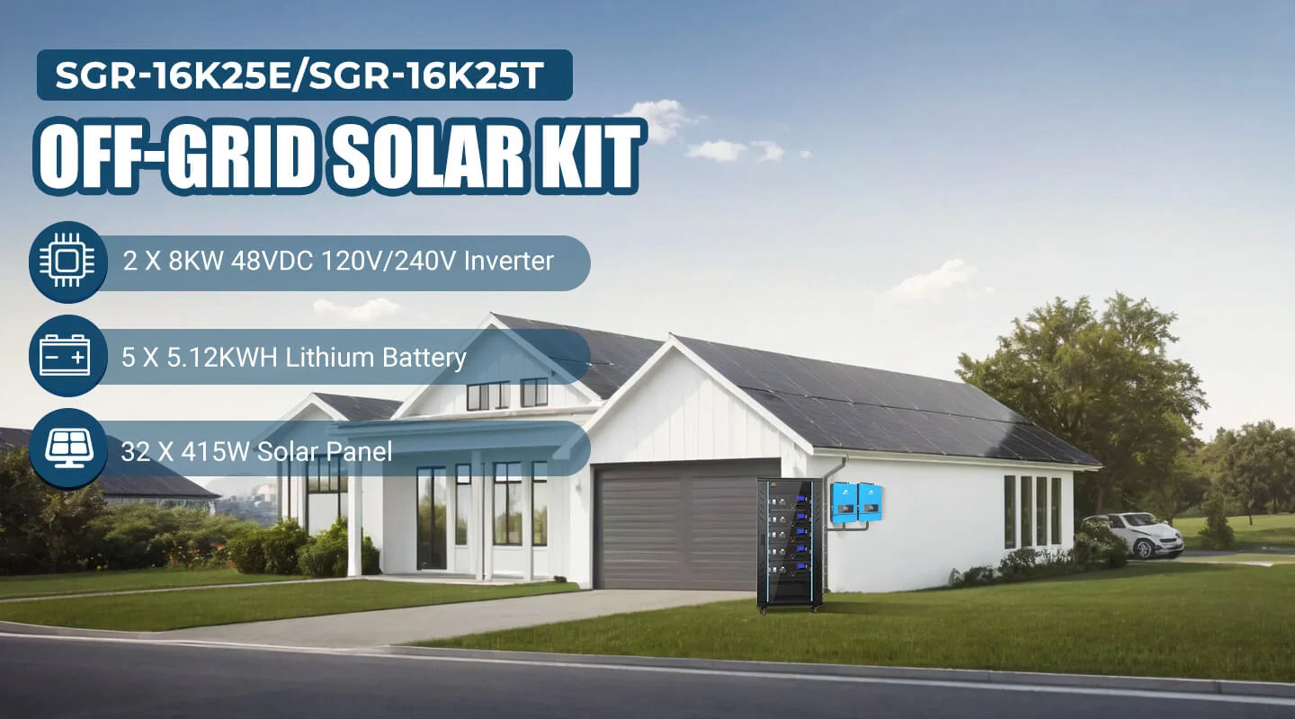 Sungold Power SGR-16K25E 16,000W off-grid solar system — product photo