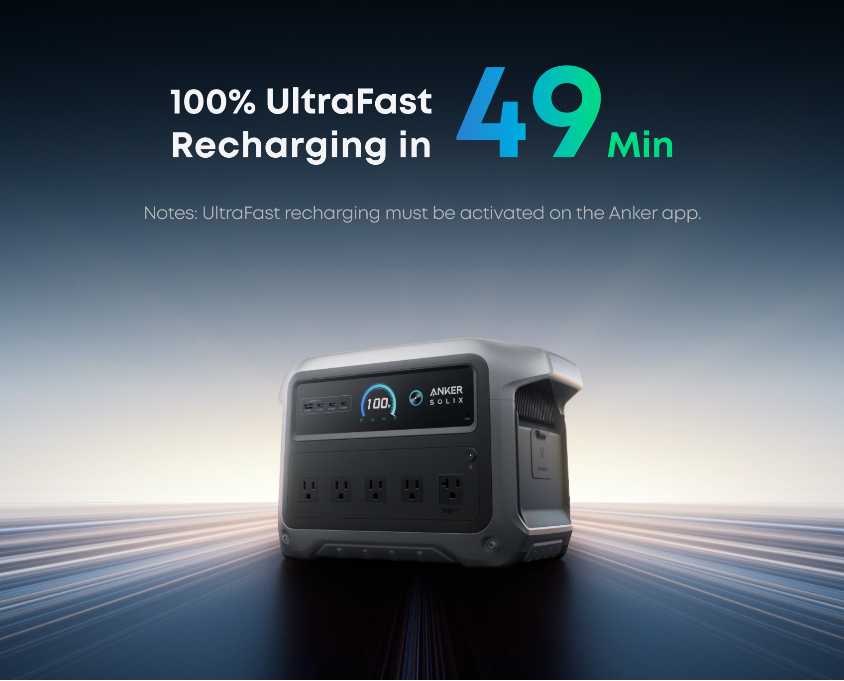 Anker SOLIX C1000 Gen 2 100% UltraFast recharging in 49 minutes