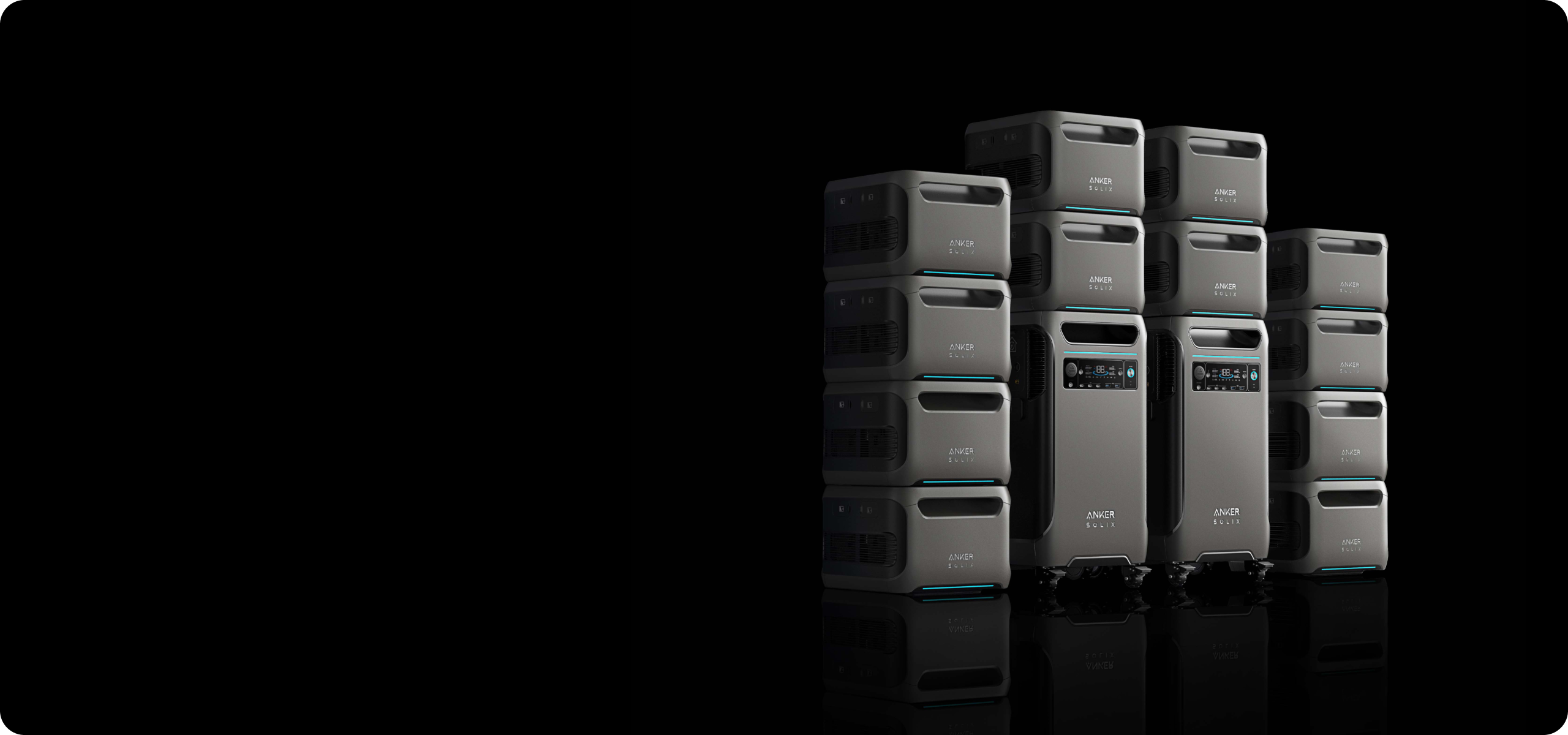 Anker SOLIX F3800 capacity from 3.84kWh to 26.9kWh and 53.8kWh with expansion batteries