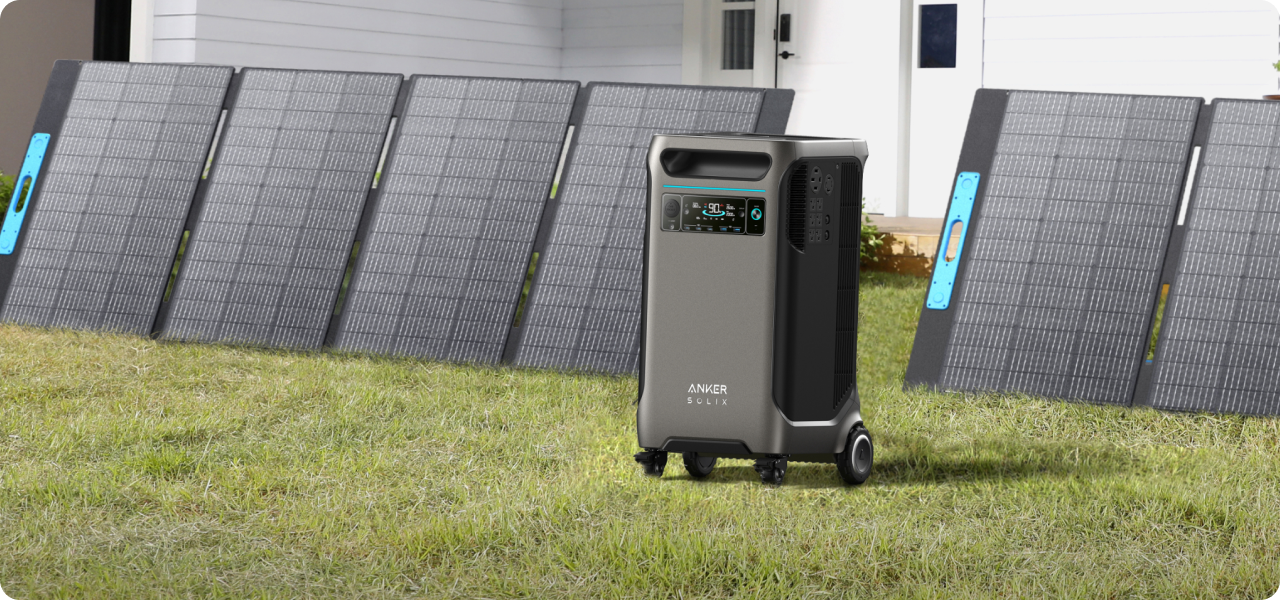 Anker SOLIX F3800 recharging from solar panels with 2,400W input