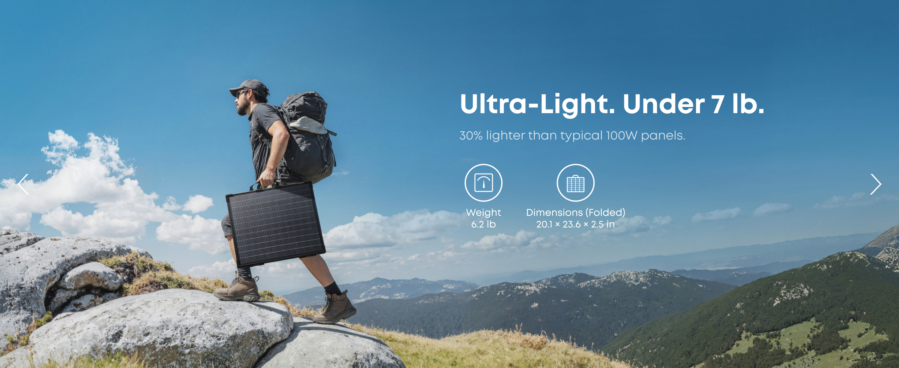 Anker SOLIX PS100 Bifacial - adventure ready at under 7 lb