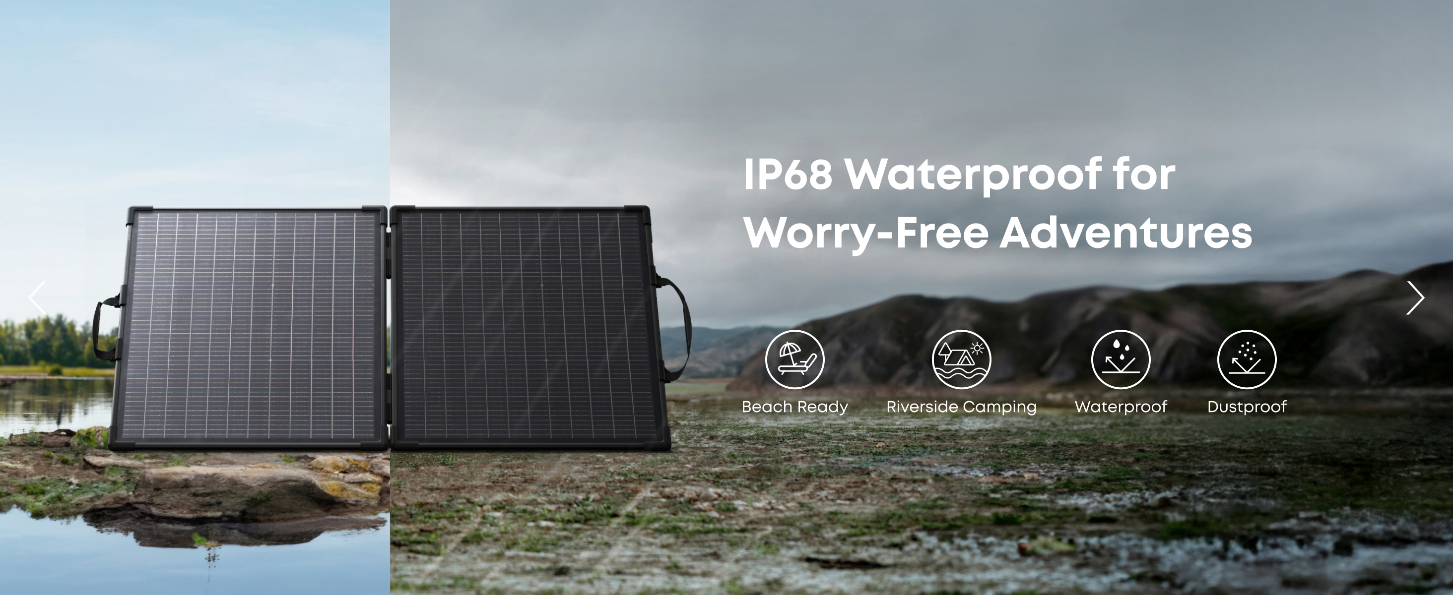 PS100 Bifacial IP68 waterproof for worry-free adventures