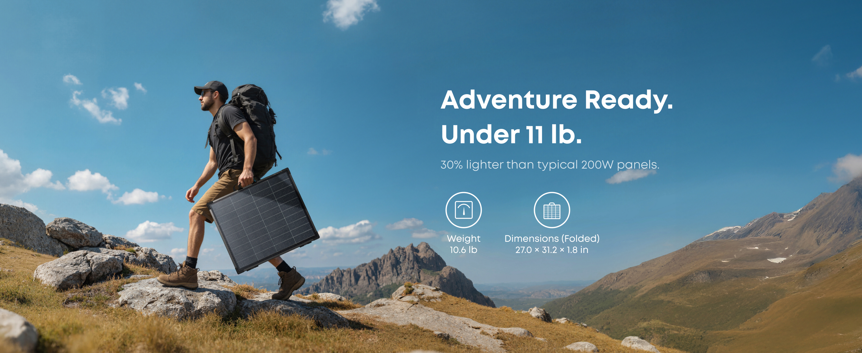 Anker SOLIX PS200 Bifacial - adventure ready at under 11 lb