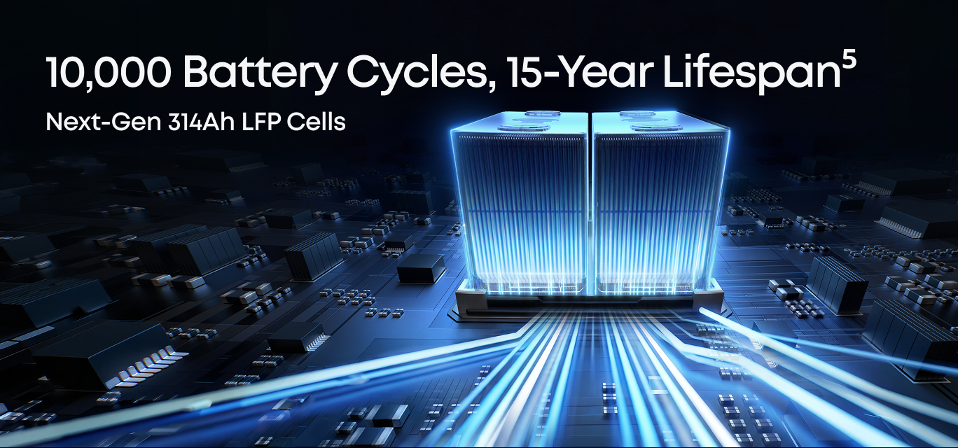 Anker SOLIX S2000 - 10,000 battery cycles and 15-year lifespan from 314Ah LFP cells