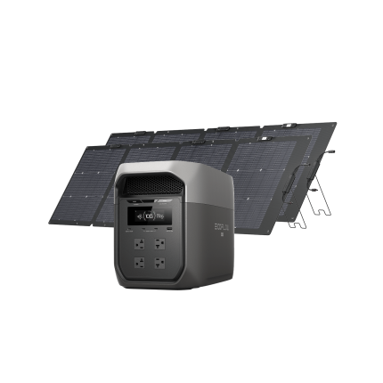 ecoflow ecoflow delta 3 max series portable power station 2048wh d3m series delta 3 max 2048wh delta 3 max 2048wh 2 x 220w solar panel 1197360203