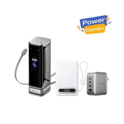 ecoflow ecoflow rapid pro power bank rapid mag qi2 2 power bank 140w charger rapid combo white rapid pro x power bank 27650mah 300w rapid pro charger 140w 4 ports gan 1219013657