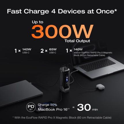 ecoflow ecoflow rapid pro x power bank 27 650mah 300w rapid pro 1211364687