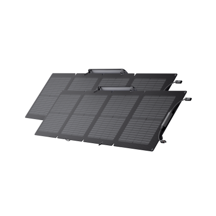 ecoflow us ecoflow 110w portable solar panel refurbished 2 solar panels members only 110w portable solar panel refurbished 2 30601337634889