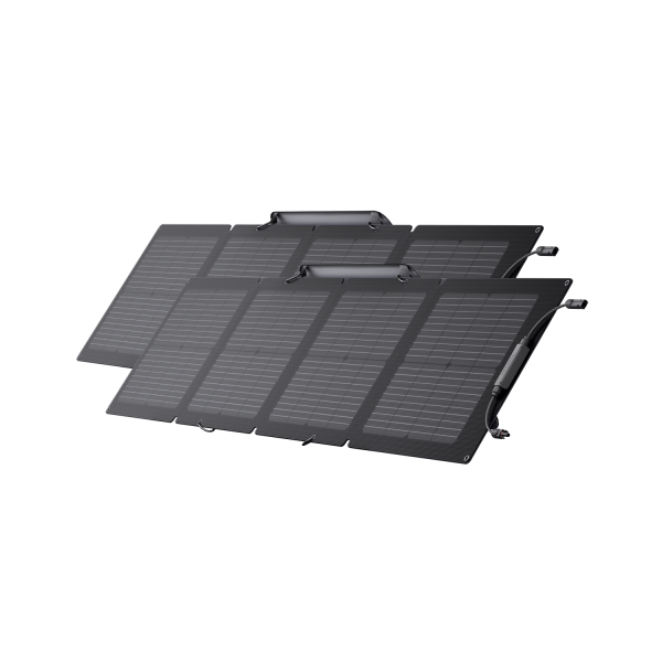 ecoflow us ecoflow 110w portable solar panel refurbished 2 solar panels members only 110w portable solar panel refurbished 2 30601337634889
