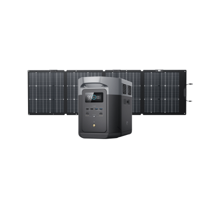 ecoflow us ecoflow delta 2 max solar generator pv160w 1 160w delta 2 max 32633465831497