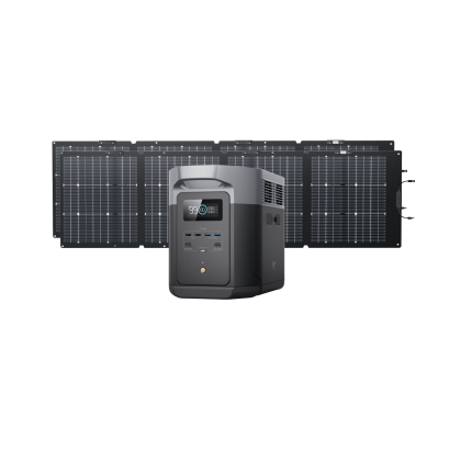 ecoflow us ecoflow delta 2 max solar generator pv160w 2 160w delta 2 max 32633465864265