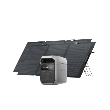 ecoflow us ecoflow delta 3 series solar generator pv160w bundle delta 3 plus 160w solar panel x 2 1186748854