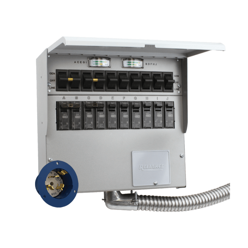 Jackery Whole-Home Backup Kit 5000 Plus (20kWh) | 2x Explorer 5000 Plus + 2x Battery Pack 5000 Plus + Smart Transfer Switch Jackery Manual Transfer Switch for Explorer 5000 Plus