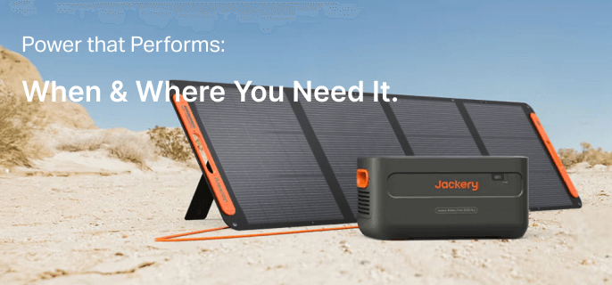 Jackery Battery Pack 2000 Plus Expansion Battery | 2,042Wh LiFePO4 | 4,000 Cycles Jackery Battery Pack 2000 Plus with SolarSaga panels
