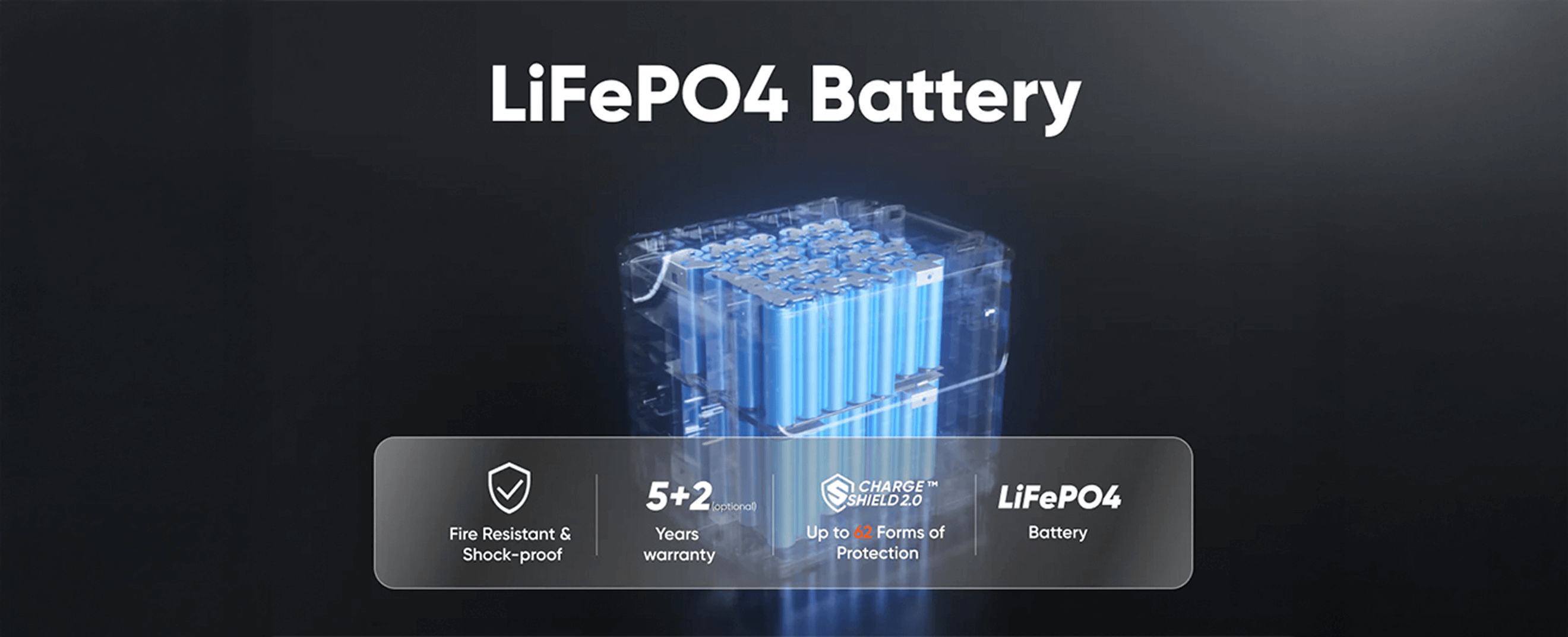 Jackery Battery Pack 5000 Plus Expansion Battery | 5,040Wh LiFePO4 | 4,000 Cycles Jackery Battery Pack 5000 Plus LiFePO4 battery