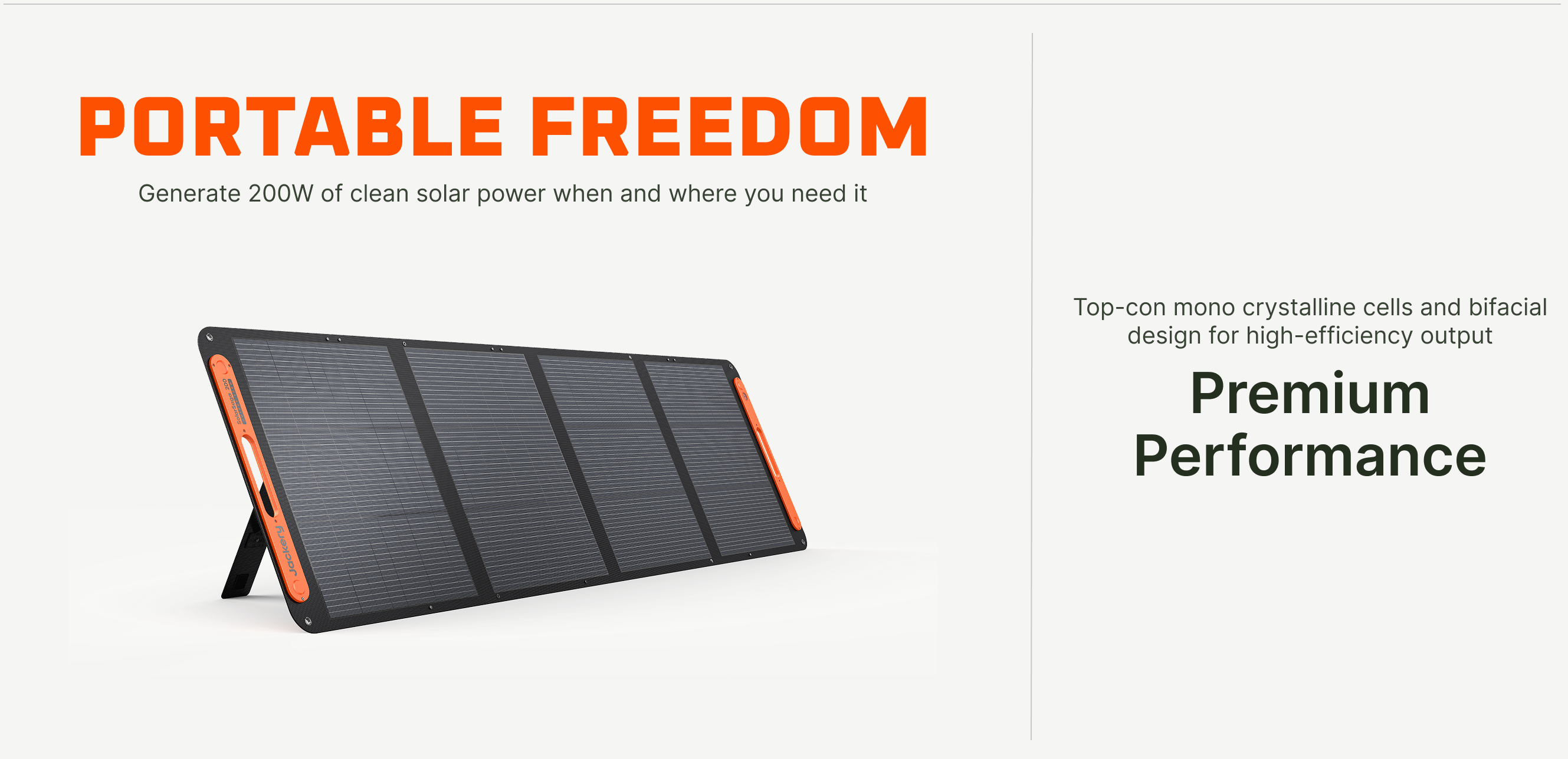 Jackery SolarSaga 200W Portable Solar Panel | 200W Folding Bifacial Panel | IP68 Waterproof Jackery SolarSaga 200W portable solar panel overview