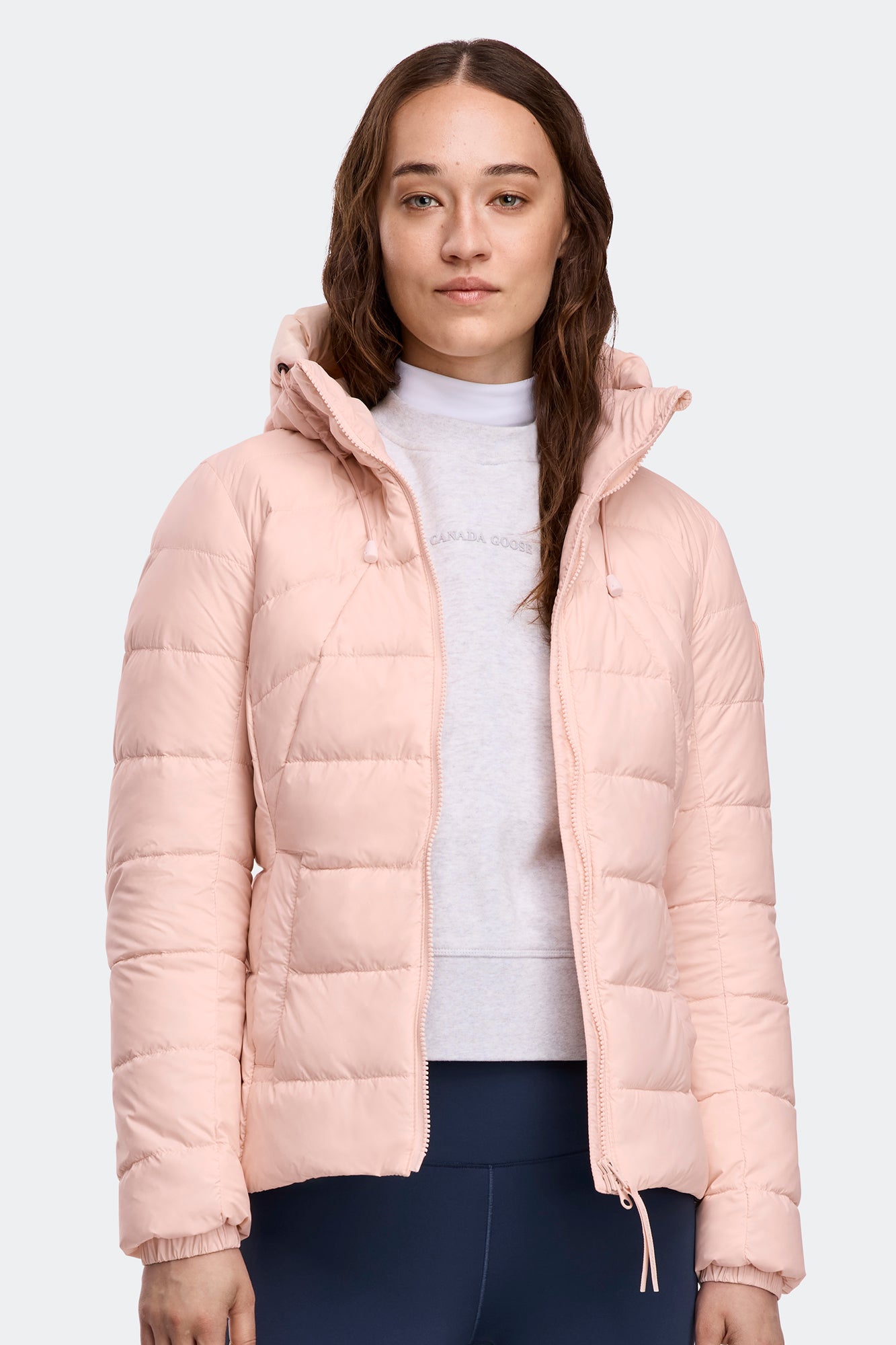 2220LT_9392_on_front_01 Canada Goose Women’s Abbott Hoodie Tonal Disc - Image 1