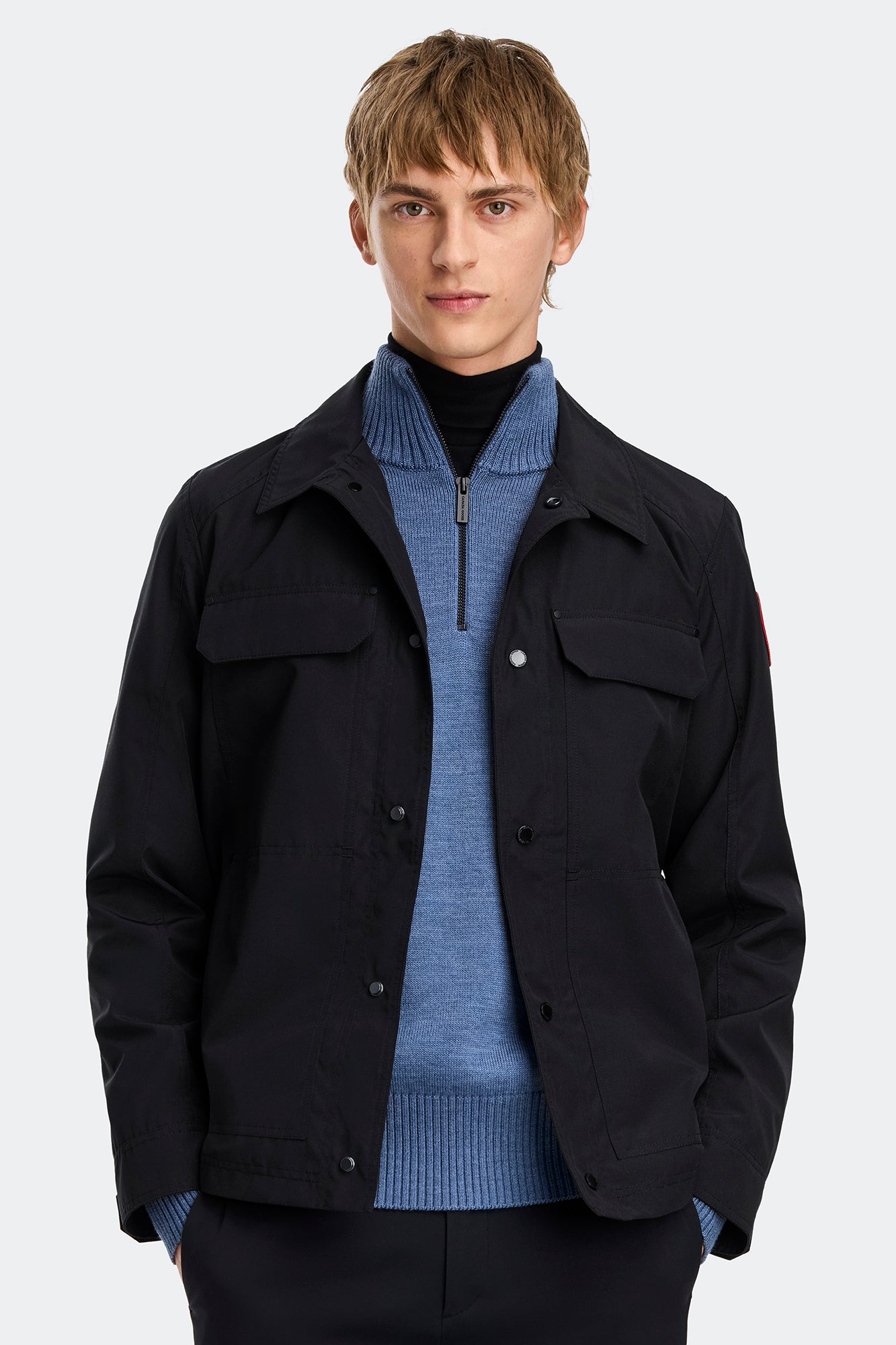 2447M_61_on_front_01 Canada Goose Men's Burnaby Lightweight Chore Coat - Image 1