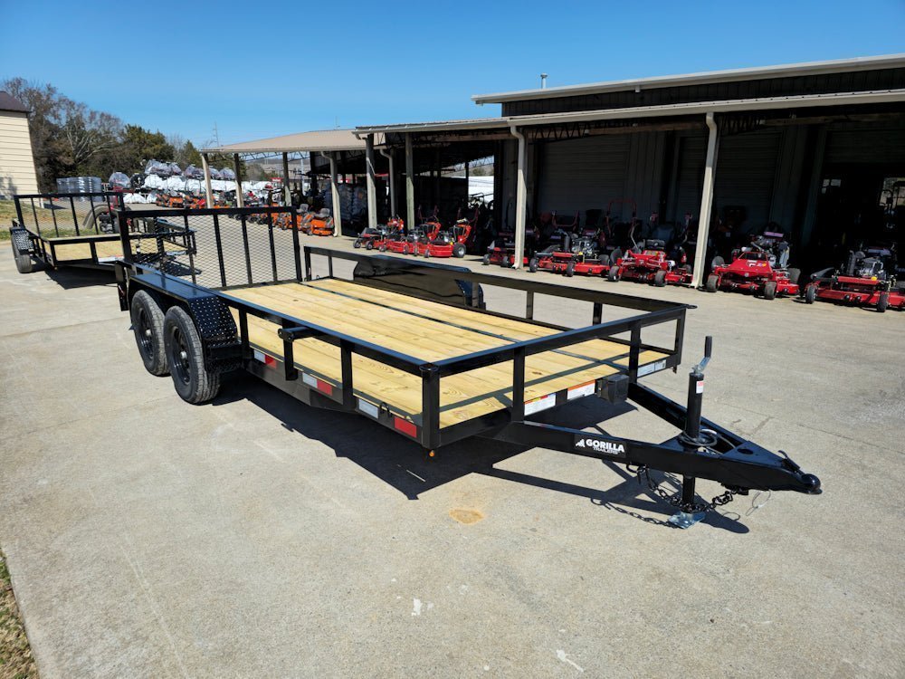 6’4? x 16 Utility Trailer Double Axle Dovetail With Gate Powder Coated (2) 3500lb Axles