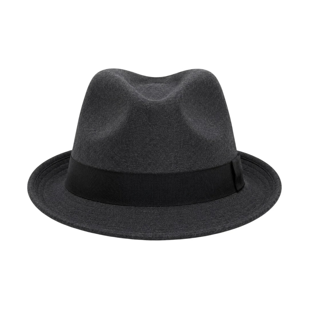 PRIOKA Classic Dark Gray Fedora Hat